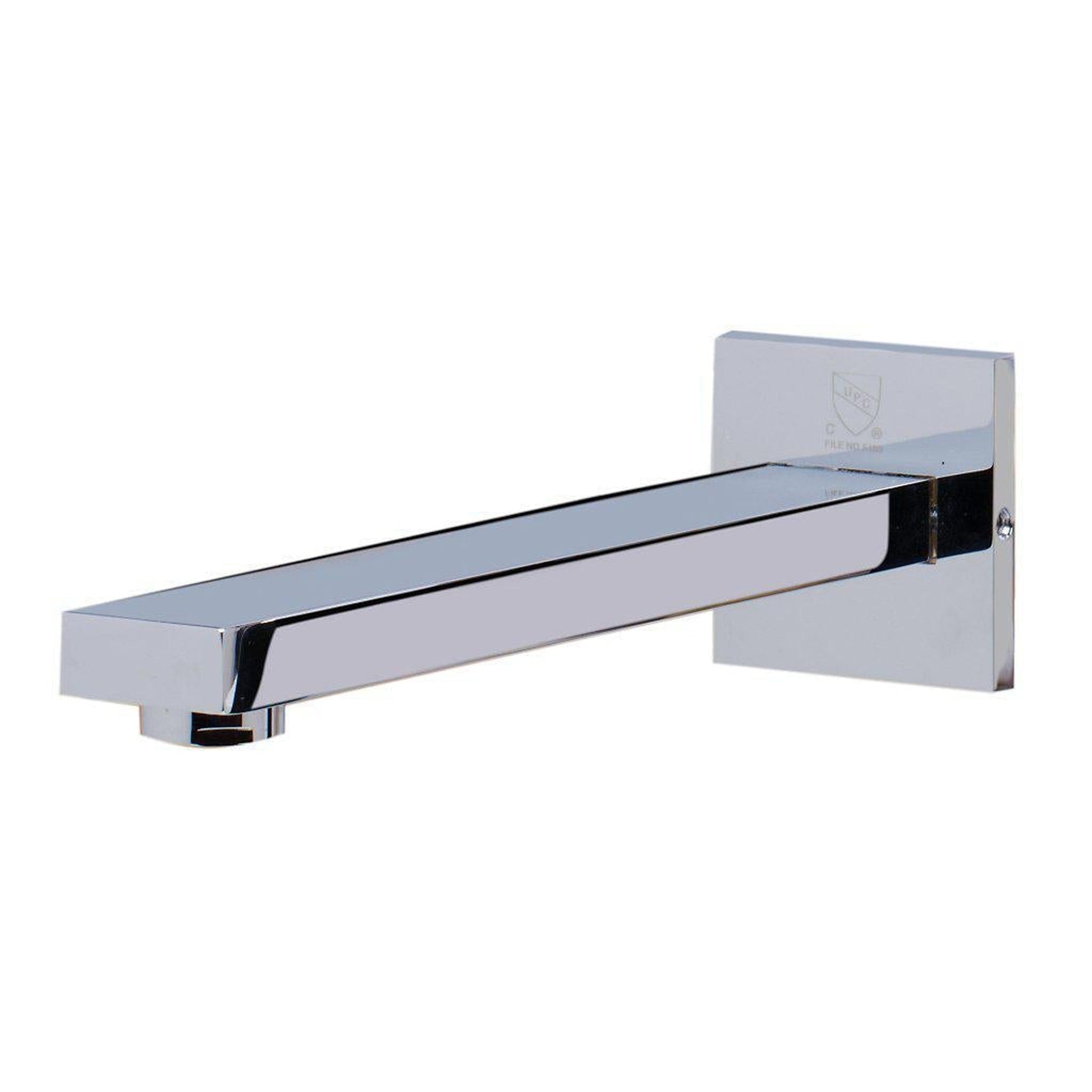 ALFI Brand AB1468-PC Polished Chrome Wall-Mounted Square Spout Brass Bathroom Sink Faucet With Single Lever