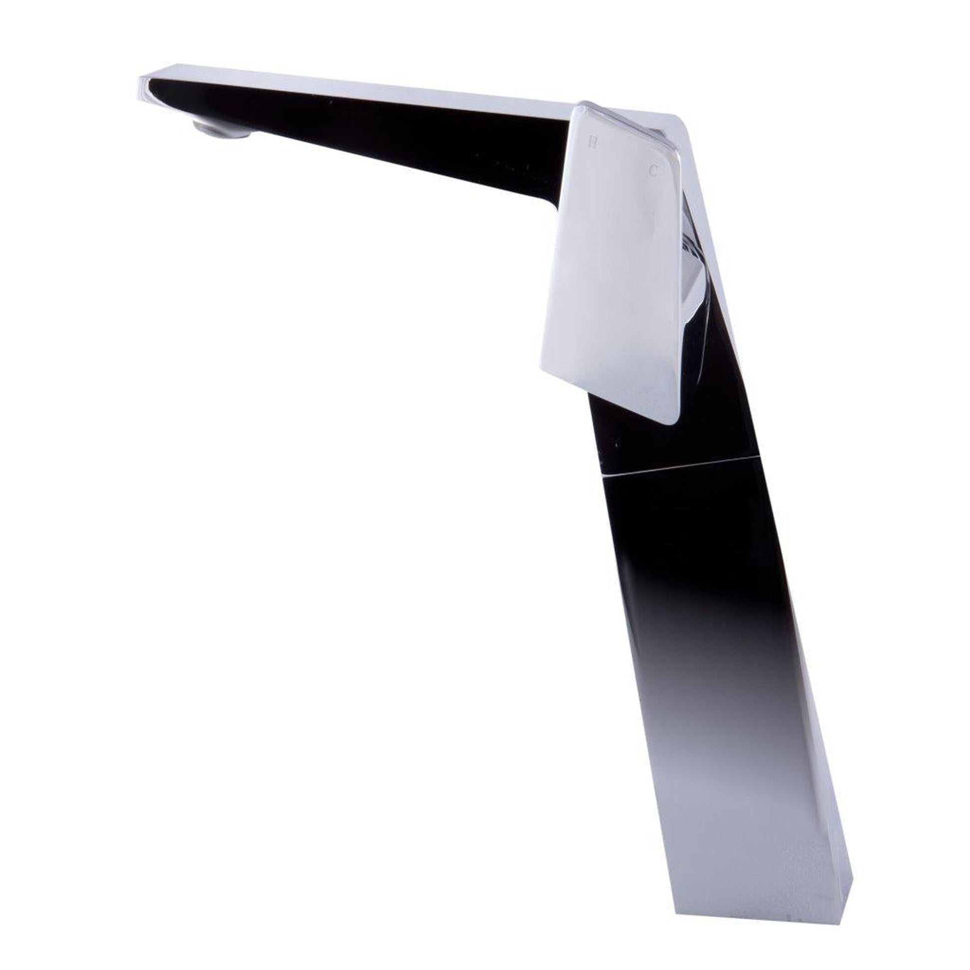 ALFI Brand AB1475-PC Polished Chrome Vessel Square Spout Brass Bathroom Sink Faucet With Single Lever