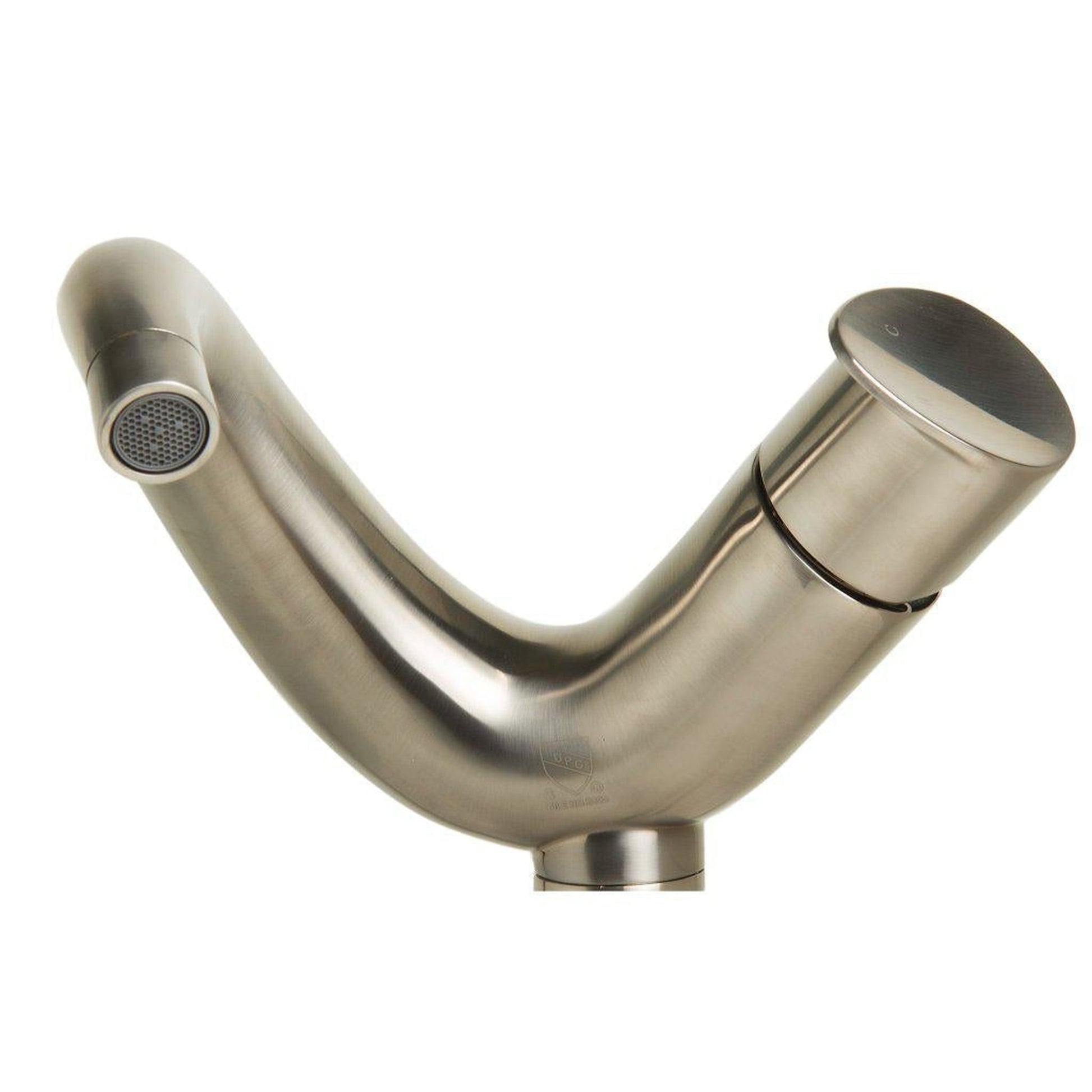 ALFI Brand AB1570-BN Brushed Nickel Vessel Wave Spout Brass Bathroom Sink Faucet With Single Lever