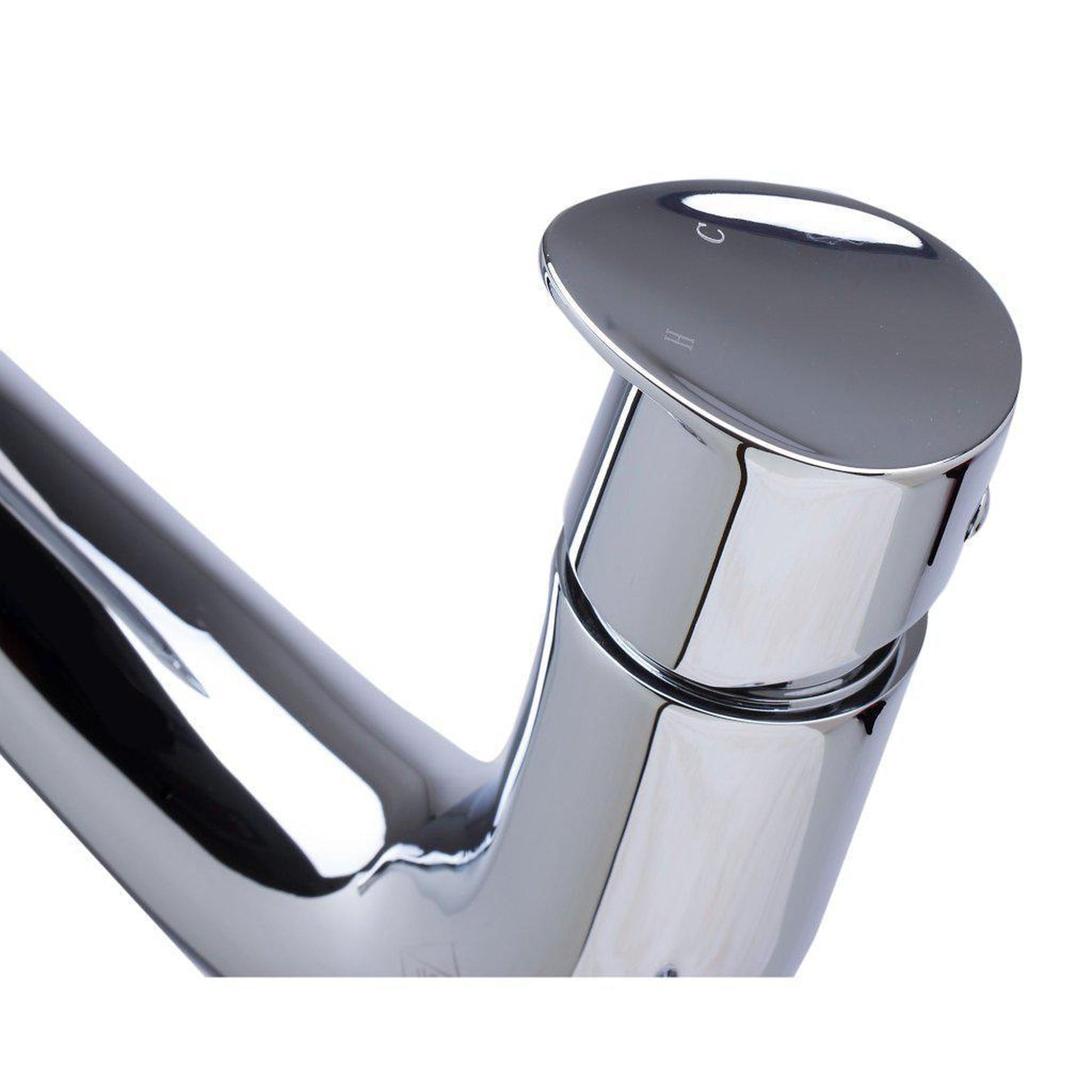 ALFI Brand AB1570-PC Polished Chrome Vessel Wave Spout Brass Bathroom Sink Faucet With Single Lever