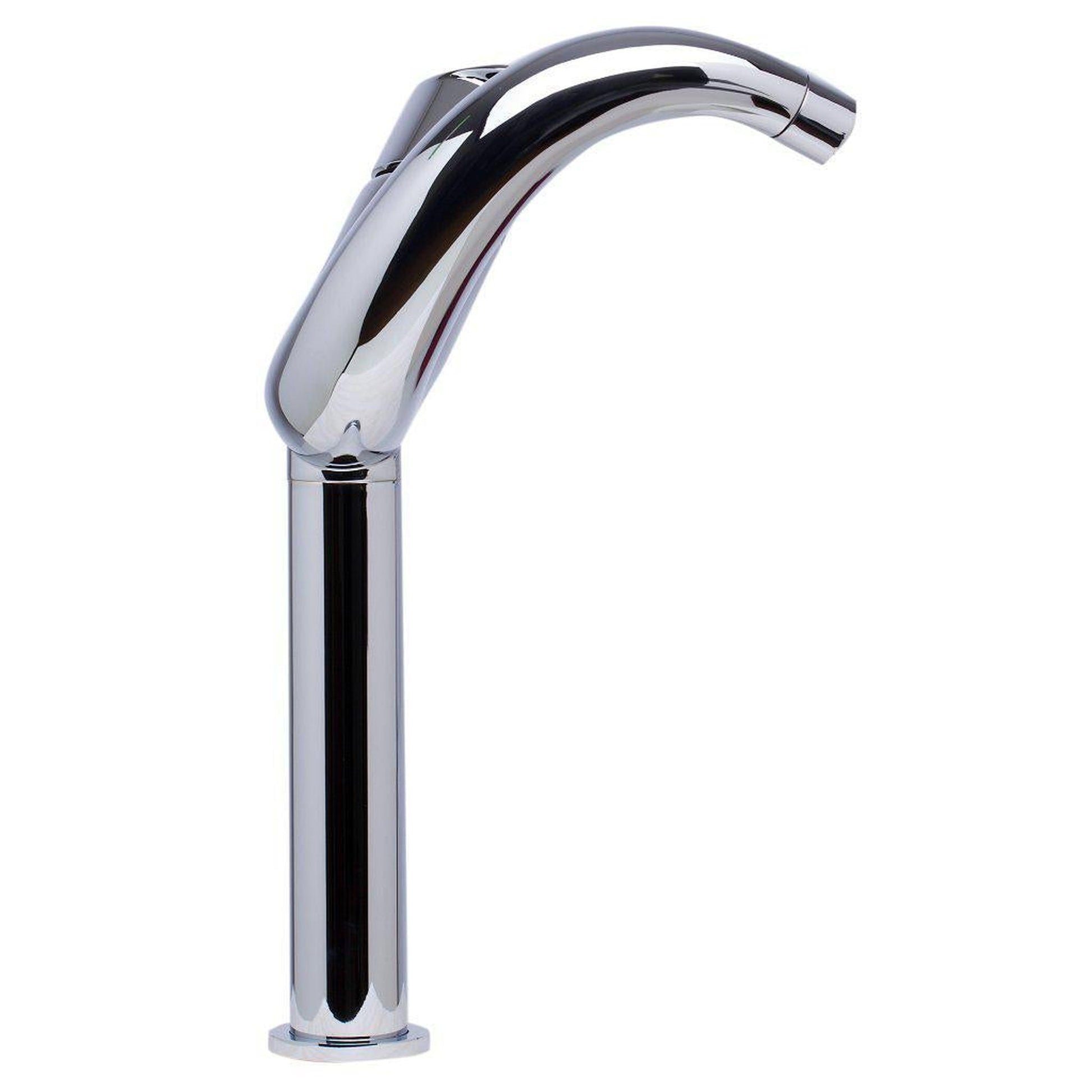 ALFI Brand AB1570-PC Polished Chrome Vessel Wave Spout Brass Bathroom Sink Faucet With Single Lever