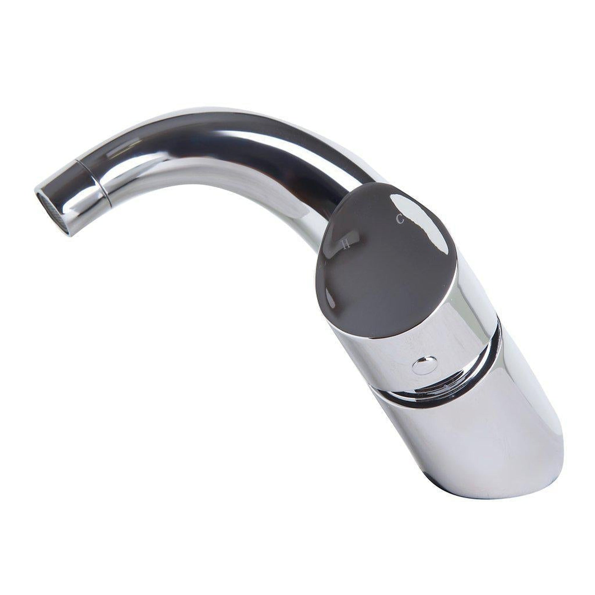 ALFI Brand AB1572-PC Polished Chrome Wave Spout Brass Bathroom Sink Faucet With Single Lever