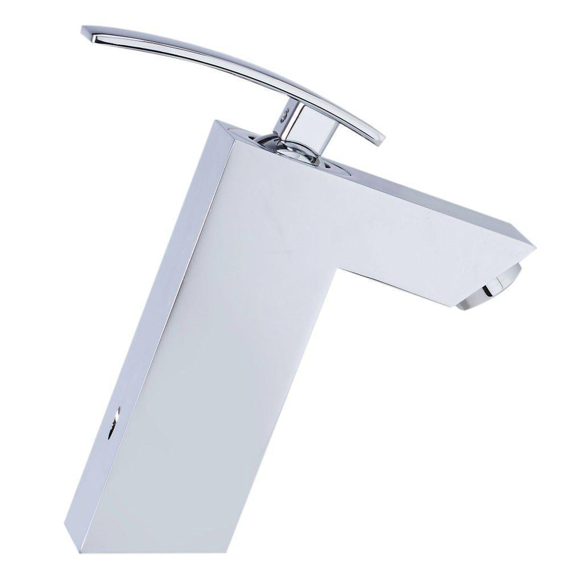 ALFI Brand AB1628-PC Polished Chrome Single Hole Brass Bathroom Sink Faucet With Single Lever