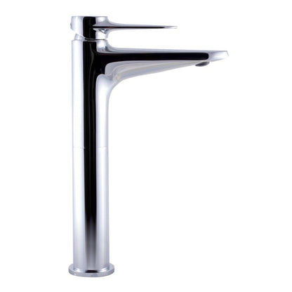 ALFI Brand AB1771-PC Polished Chrome Vessel Tall Spout Brass Bathroom Sink Faucet With Single Lever
