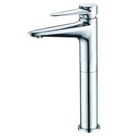 ALFI Brand AB1771-PC Polished Chrome Vessel Tall Spout Brass Bathroom Sink Faucet With Single Lever