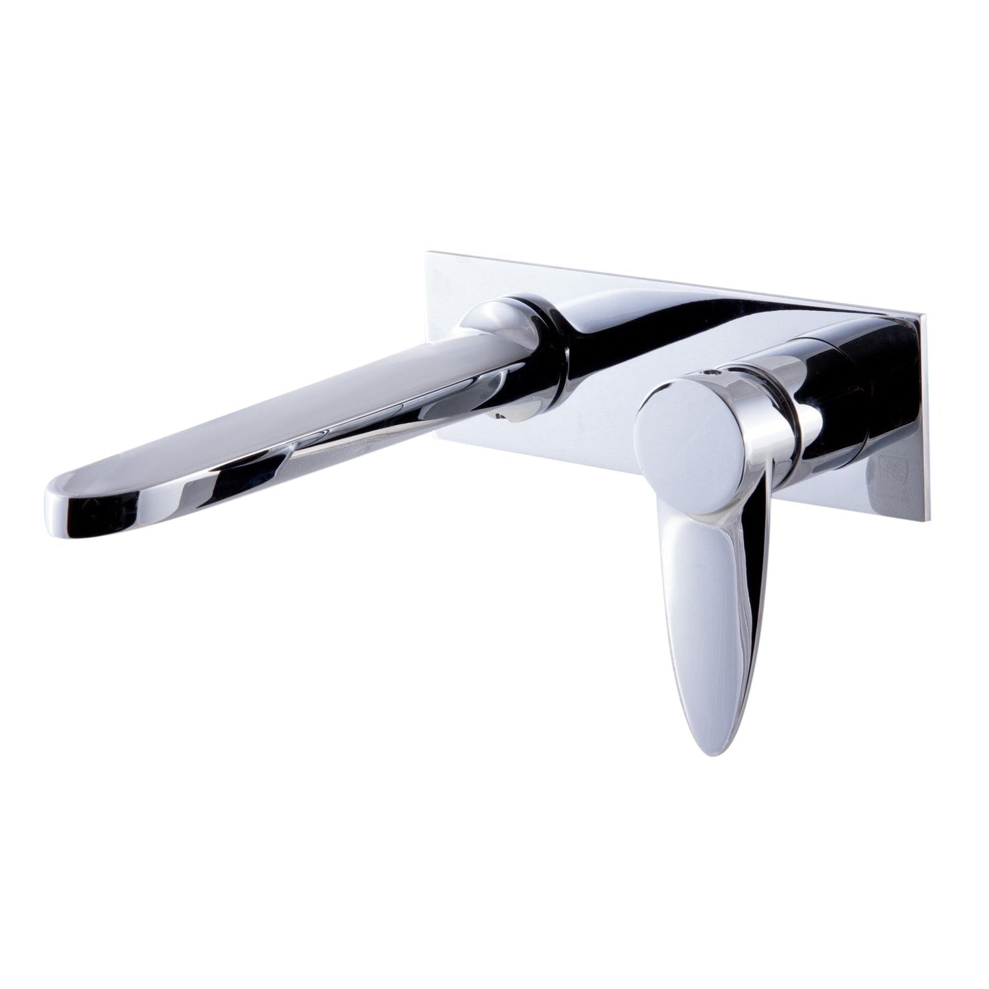 ALFI Brand AB1772-PC Polished Chrome Wall-Mounted Brass Bathroom Sink Faucet With Single Lever