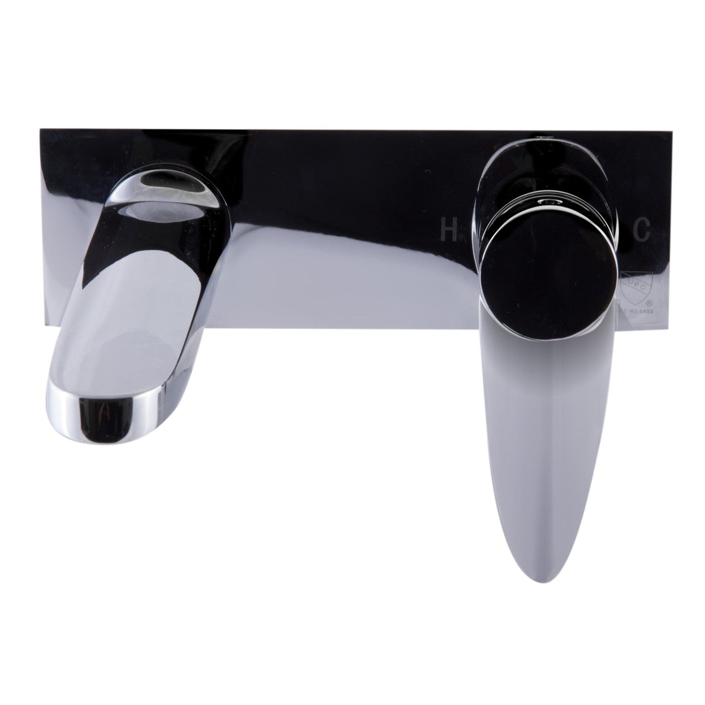 ALFI Brand AB1772-PC Polished Chrome Wall-Mounted Brass Bathroom Sink Faucet With Single Lever