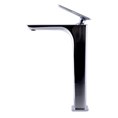 ALFI Brand AB1778-PC Polished Chrome Vessel Spout Brass Bathroom Sink Faucet With Single Lever
