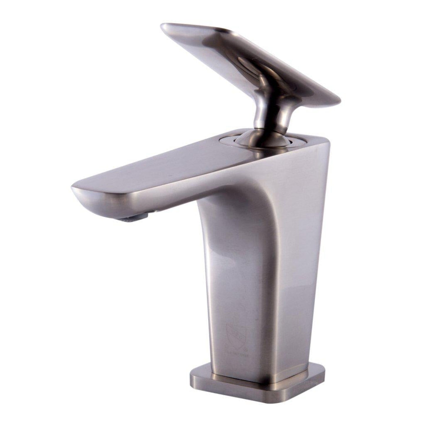 ALFI Brand AB1779-BN Brushed Nickel Single Hole Brass Bathroom Sink Faucet With Single Lever