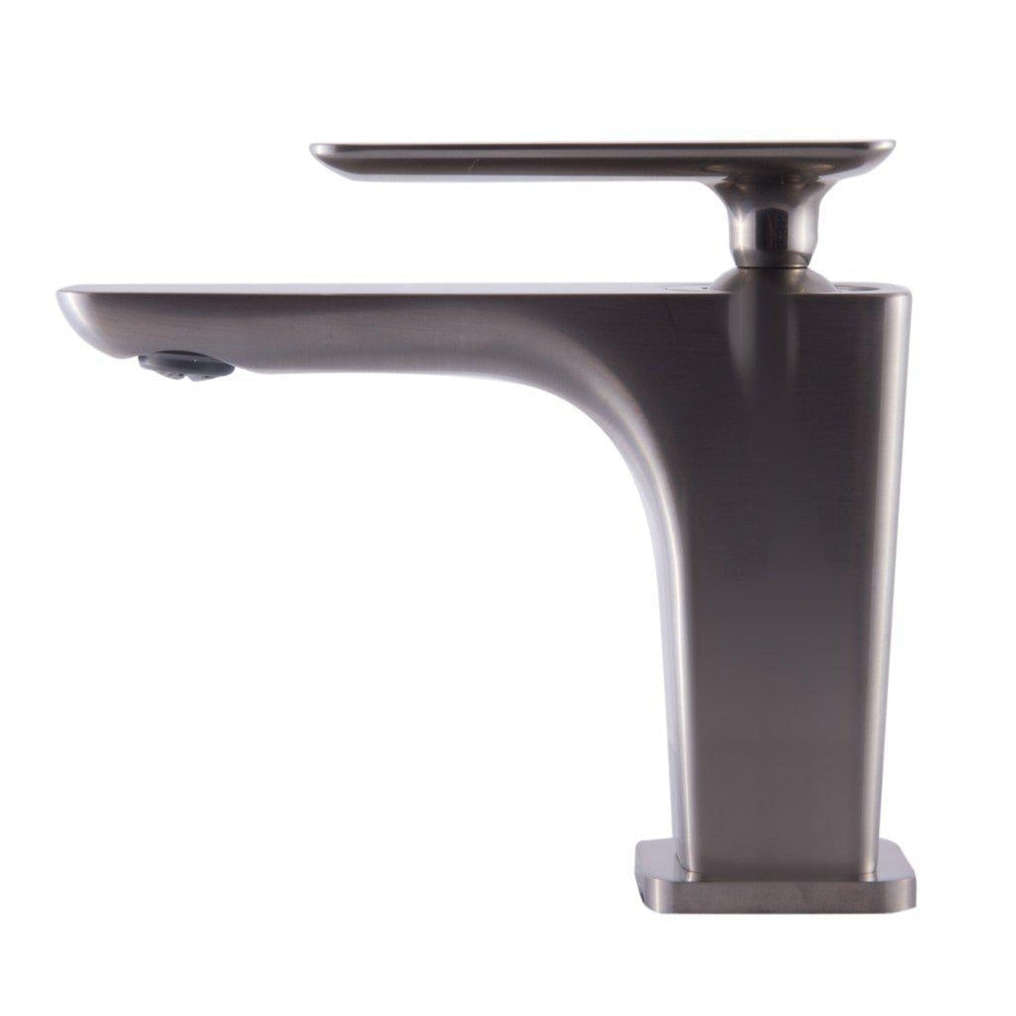 ALFI Brand AB1779-BN Brushed Nickel Single Hole Brass Bathroom Sink Faucet With Single Lever