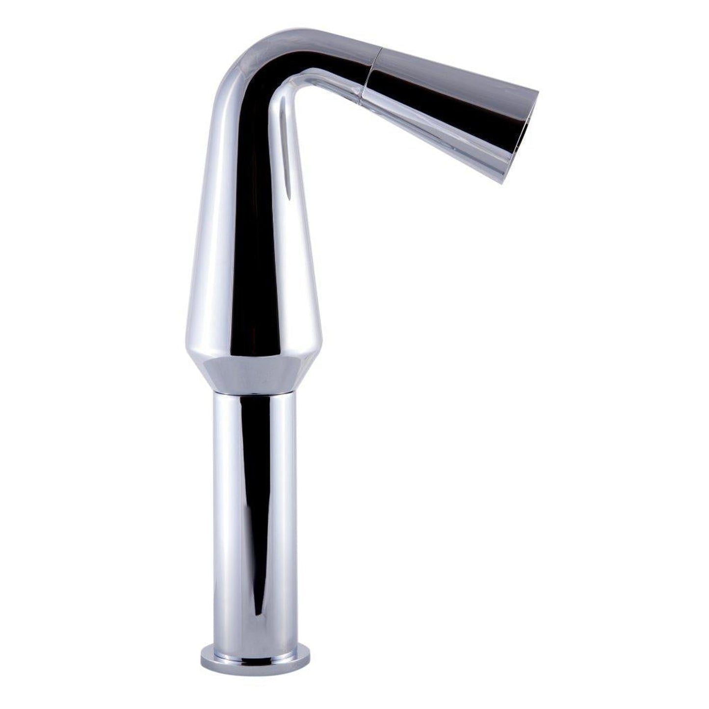 ALFI Brand AB1792-PC Polished Chrome Vessel Cone Waterfall Spout Brass Bathroom Sink Faucet With Single Lever