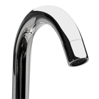 ALFI Brand AB2534-PC Polished Chrome Single Lever Floor Mounted Tub Filler Mixer With Hand Held Shower Head