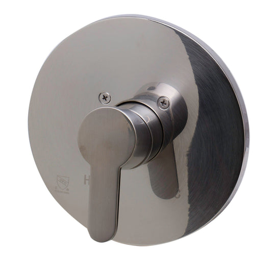ALFI Brand AB3001-BN Round Brushed Nickel Shower Valve Mixer With Single Lever Handle
