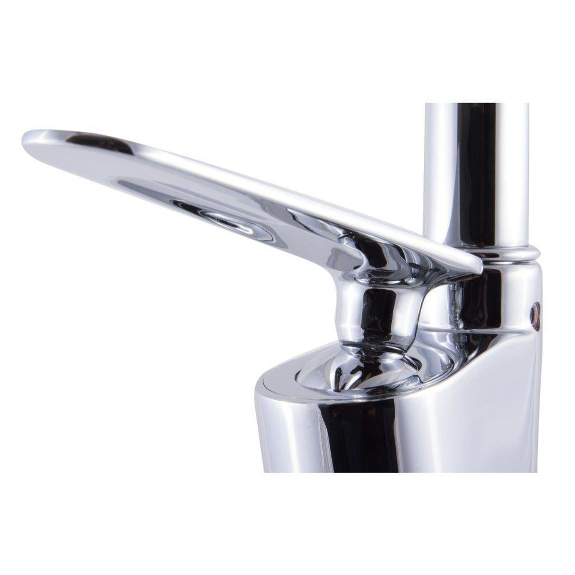 ALFI Brand AB3600-PC Polished Chrome Vessel Gooseneck Spout Brass Bathroom Sink Faucet With Single Lever