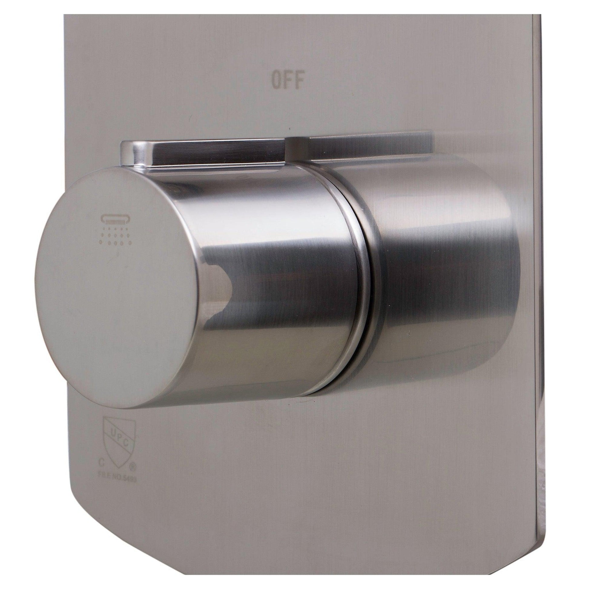 ALFI Brand AB4001-BN Brushed Nickel Concealed 3-Way Thermostatic Valve Shower Mixer Round Knobs