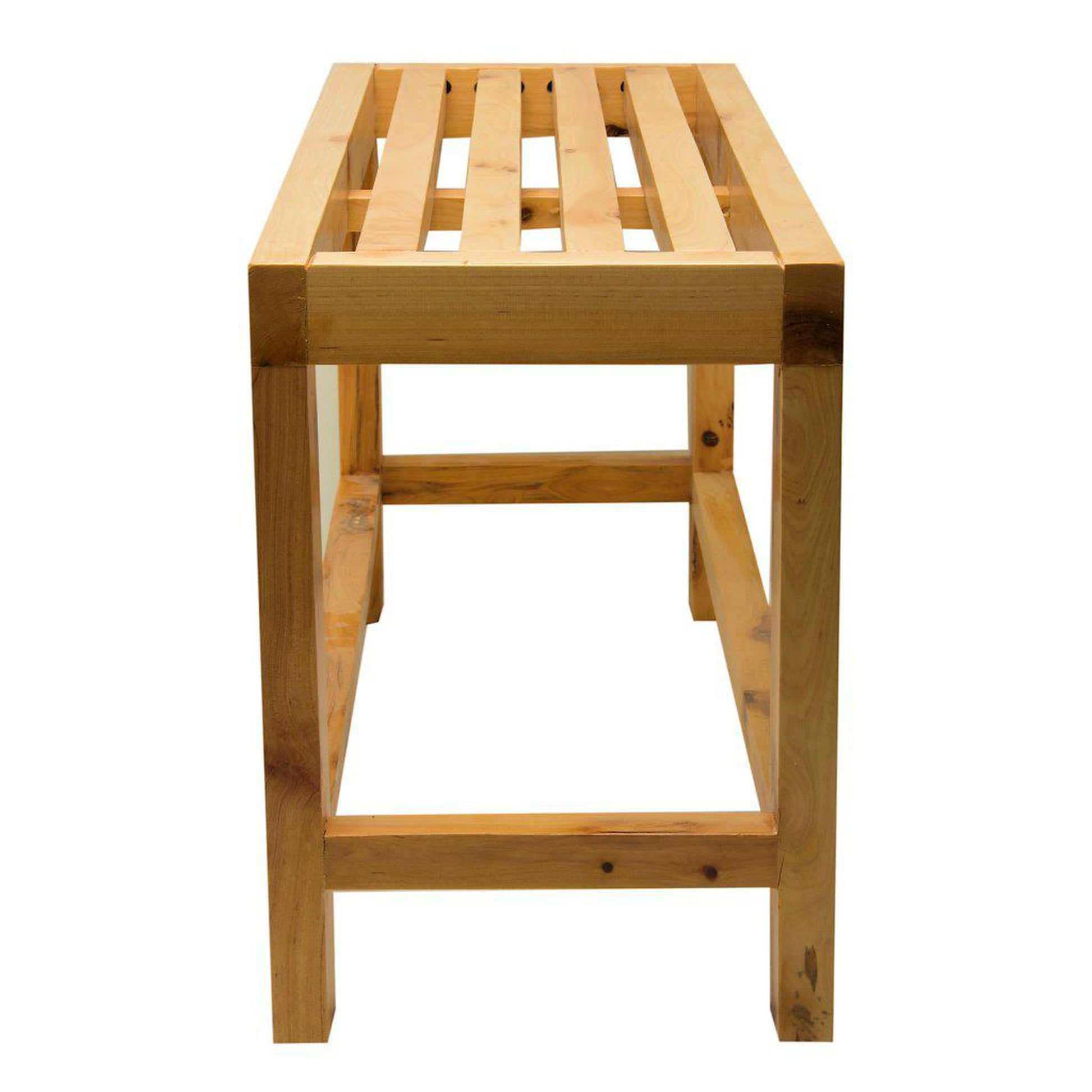 ALFI Brand AB4401 26" Solid Wooden Slated Single Person Sitting Bench