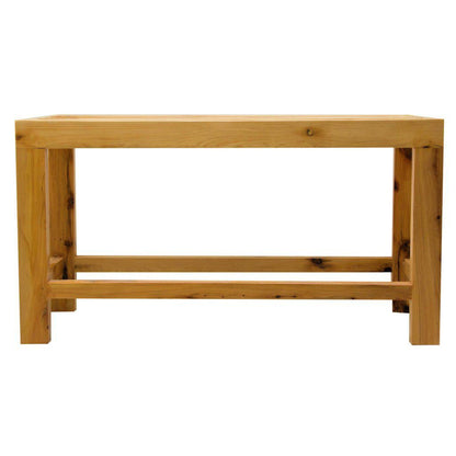 ALFI Brand AB4401 26" Solid Wooden Slated Single Person Sitting Bench