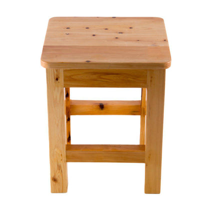 ALFI Brand AB4407 10" Square Wooden Bench/Stool Multi-Purpose Accessory