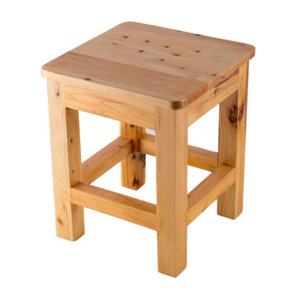 ALFI Brand AB4407 10" Square Wooden Bench/Stool Multi-Purpose Accessory