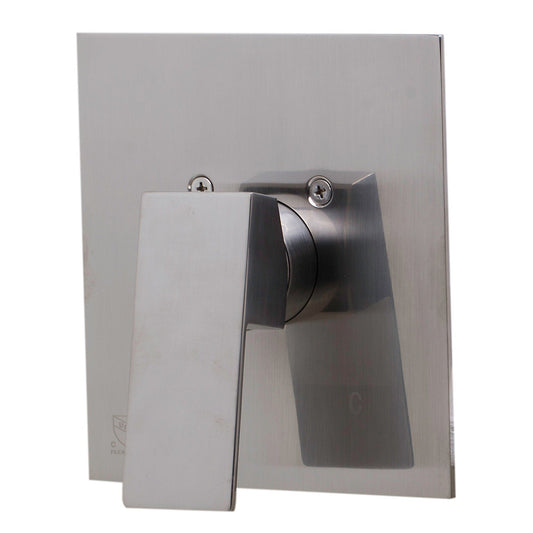 ALFI Brand AB5501-BN Square Brushed Nickel Shower Valve Mixer With Single Lever Handle