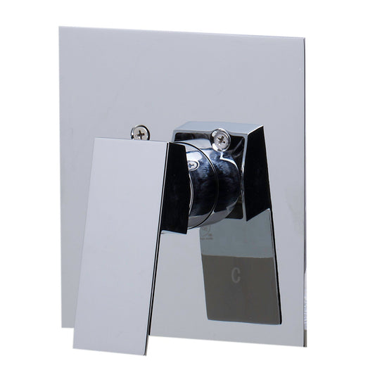 ALFI Brand AB5501-PC Square Polished Chrome Shower Valve Mixer With Single Lever Handle