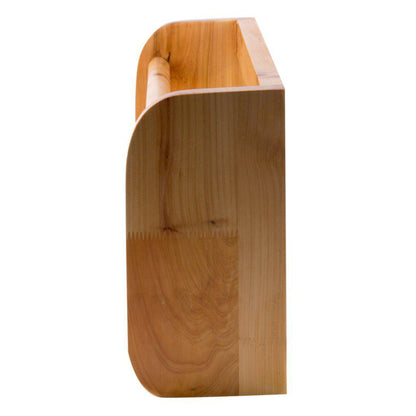 ALFI Brand AB5508 18" Wall-Mounted Wooden Shelf & Hooks Bathroom Accessory