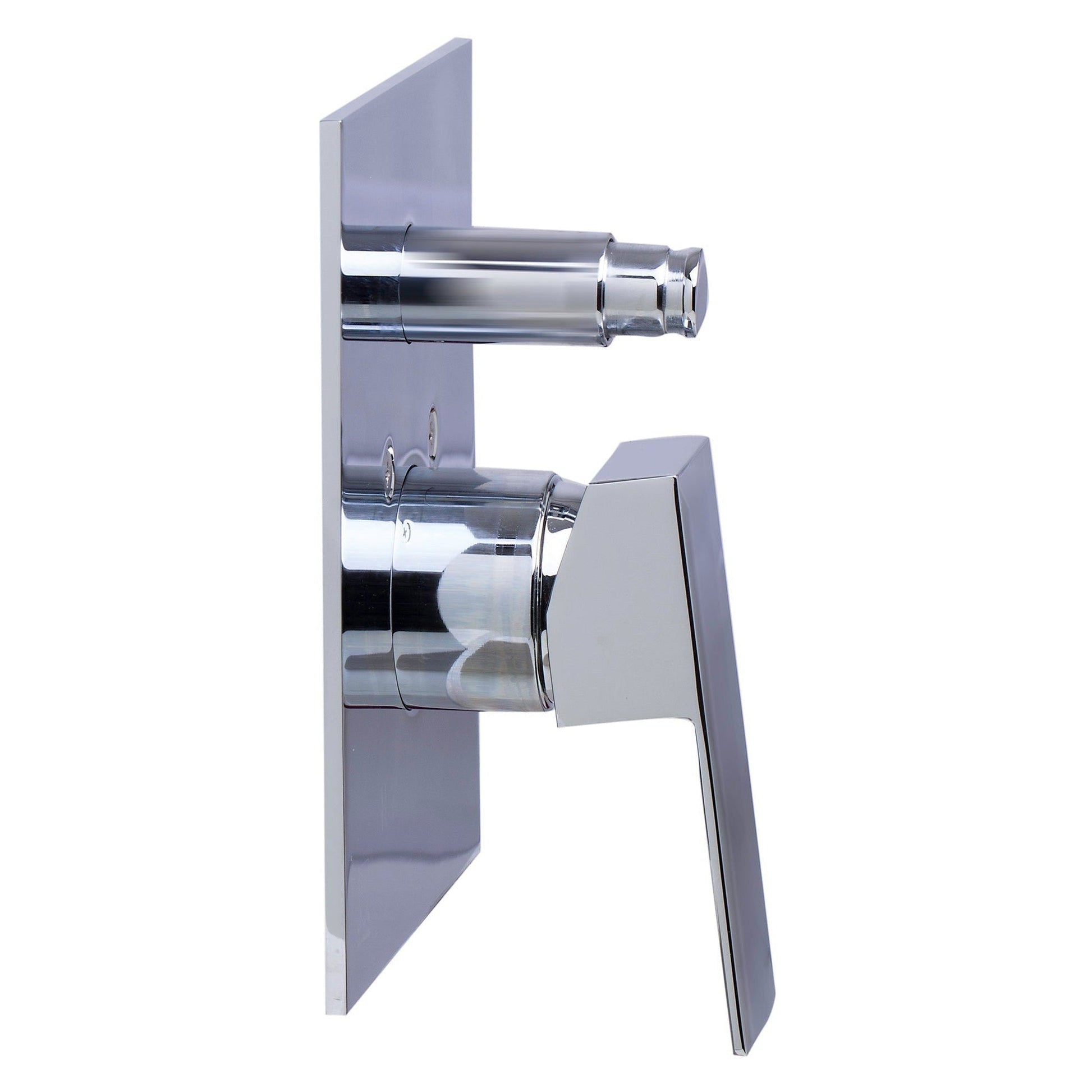 ALFI Brand AB5601-PC Rectangle Polished Chrome Shower Valve Mixer With Single Lever Handle and Diverter