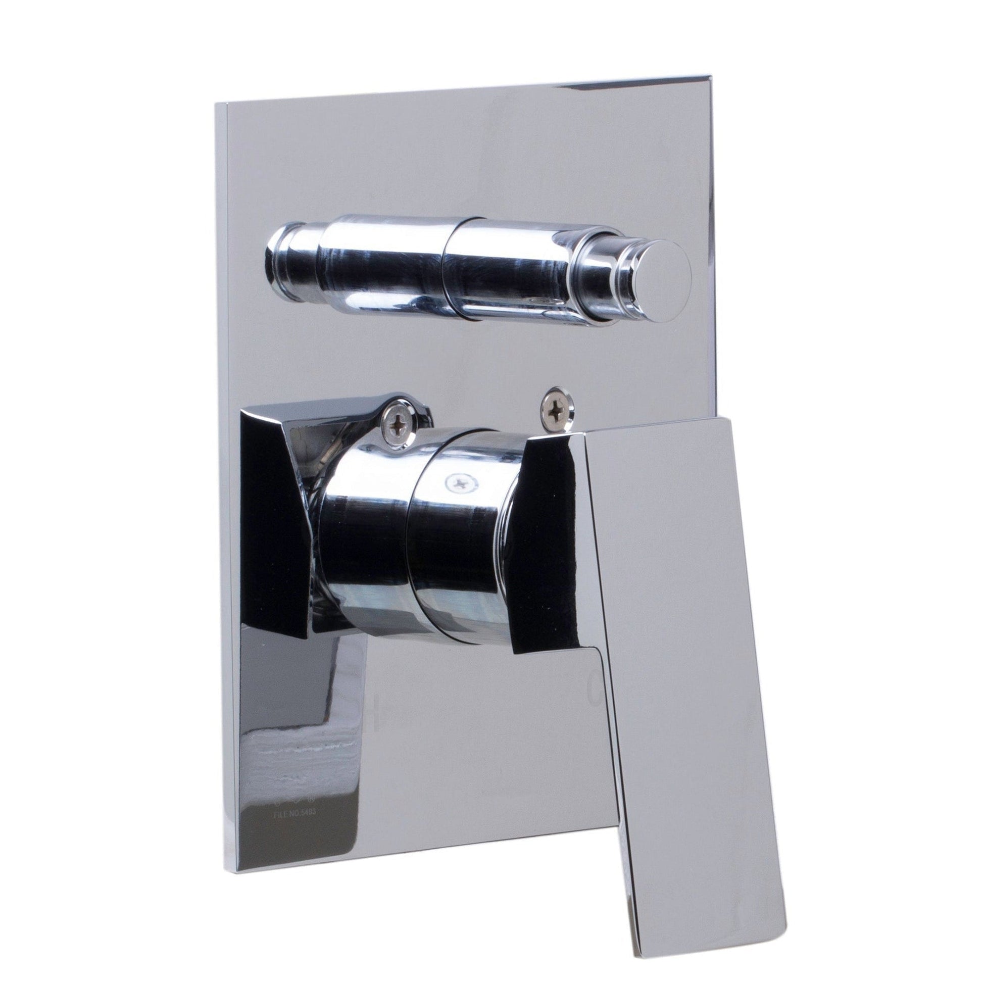 ALFI Brand AB5601-PC Rectangle Polished Chrome Shower Valve Mixer With Single Lever Handle and Diverter