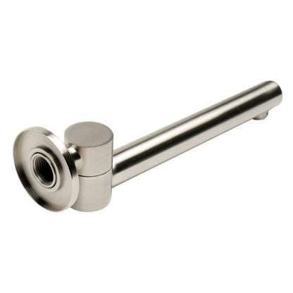 ALFI Brand AB6601-BN Brushed Nickel Wall-Mounted Solid Brass Round Foldable Bathtub Spout