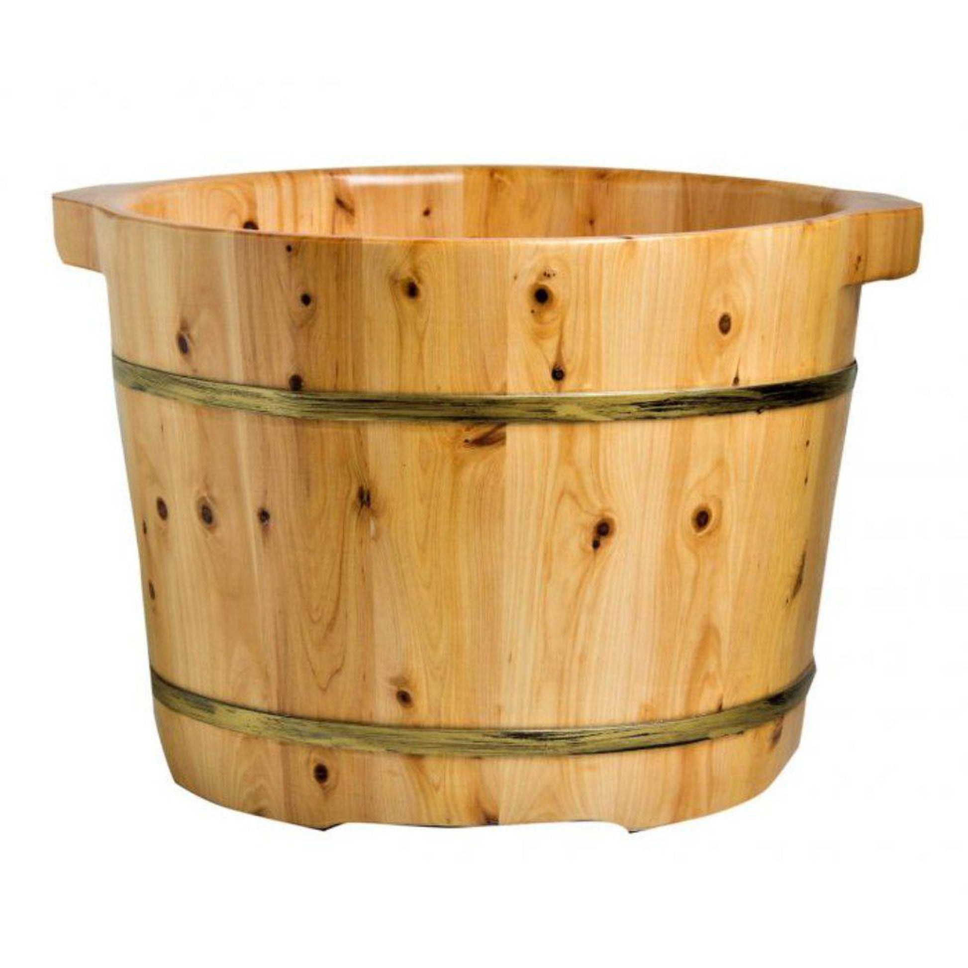 ALFI Brand AB6604 5" Round Solid Cedar Foot Soaking Barrel Bucket