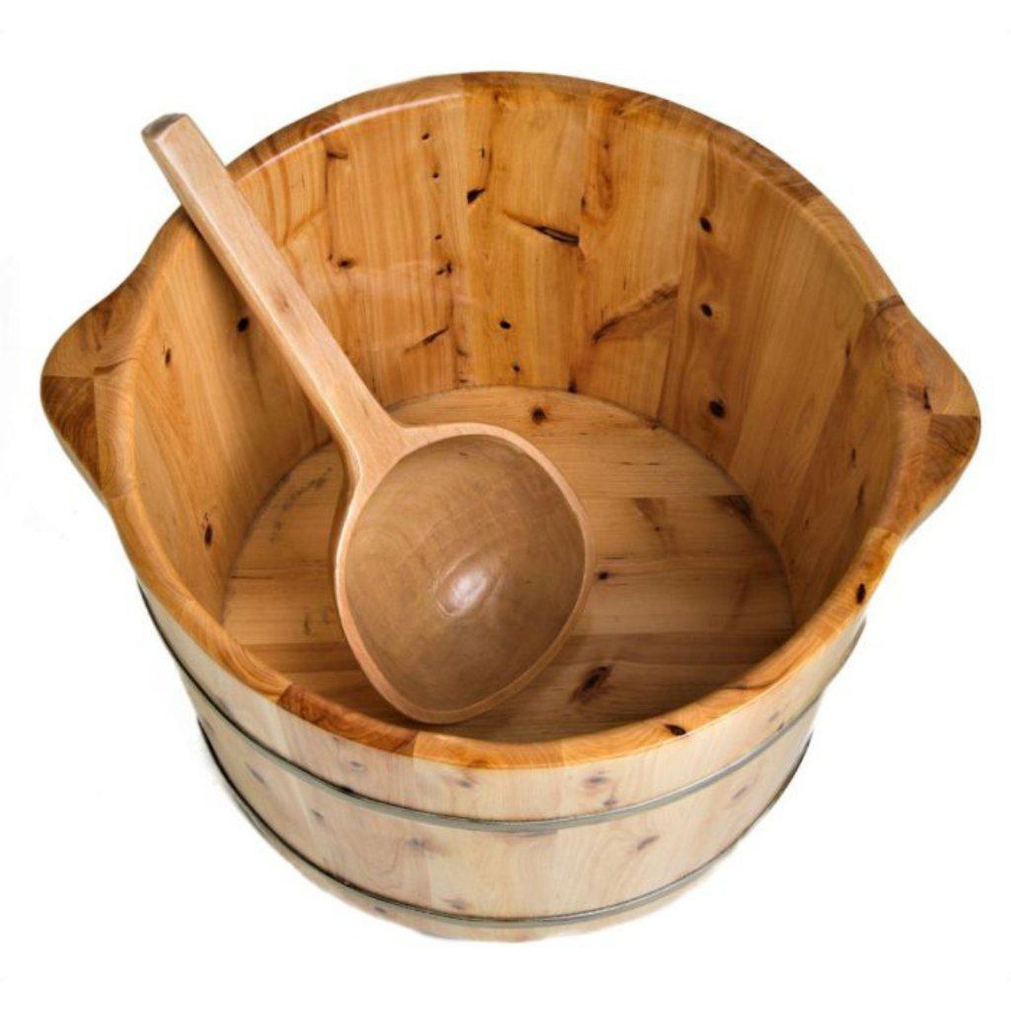 ALFI Brand AB6604 5" Round Solid Cedar Foot Soaking Barrel Bucket