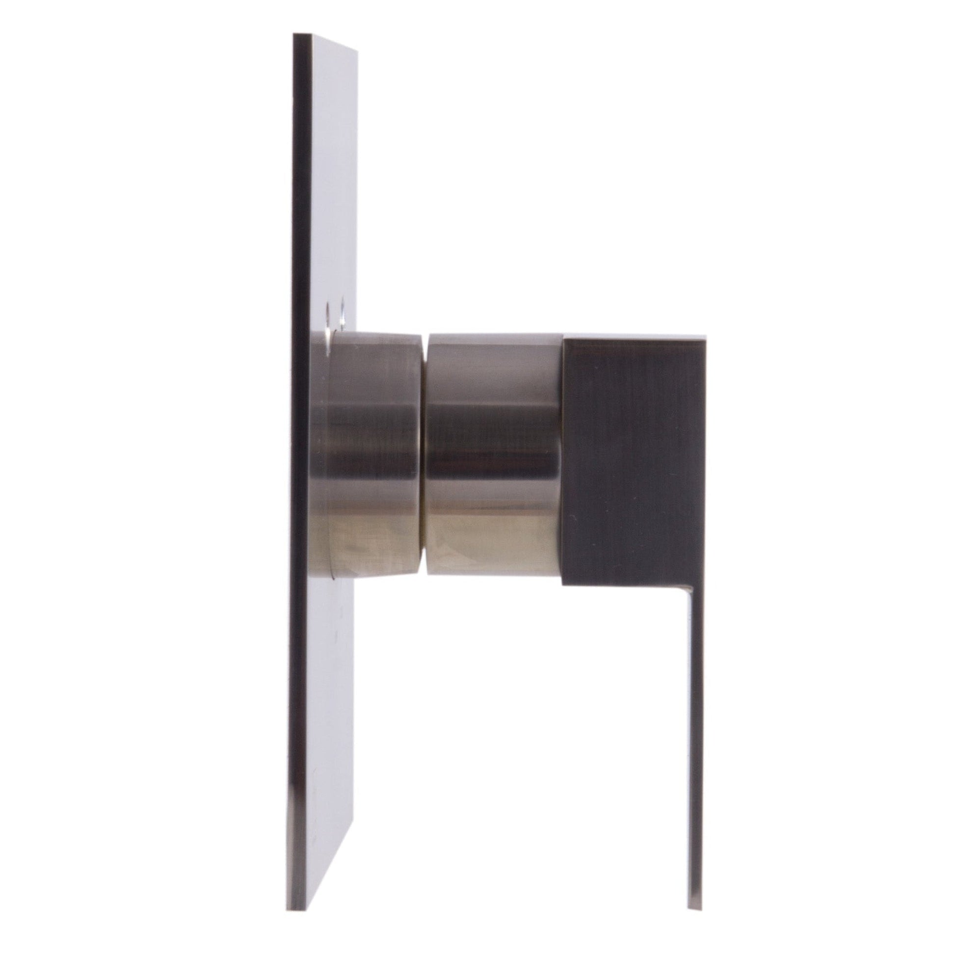 ALFI Brand AB6701-BN Square Brushed Nickel Modern Pressure Balanced Shower Mixer With Single Lever Handle