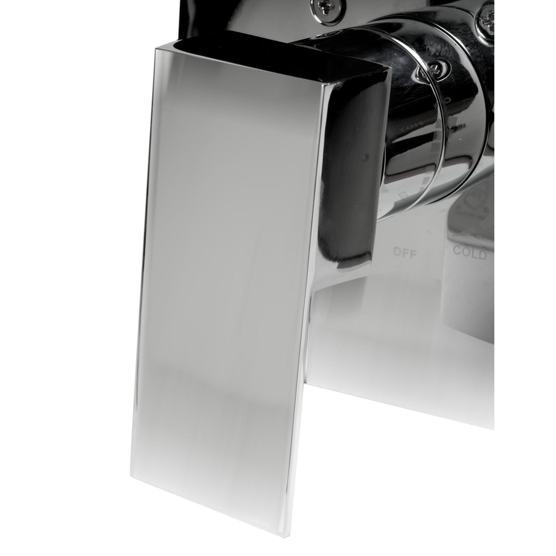 ALFI Brand AB6701-PC Square Polished Chrome Pressure Balanced Shower Mixer With Single Lever Handle