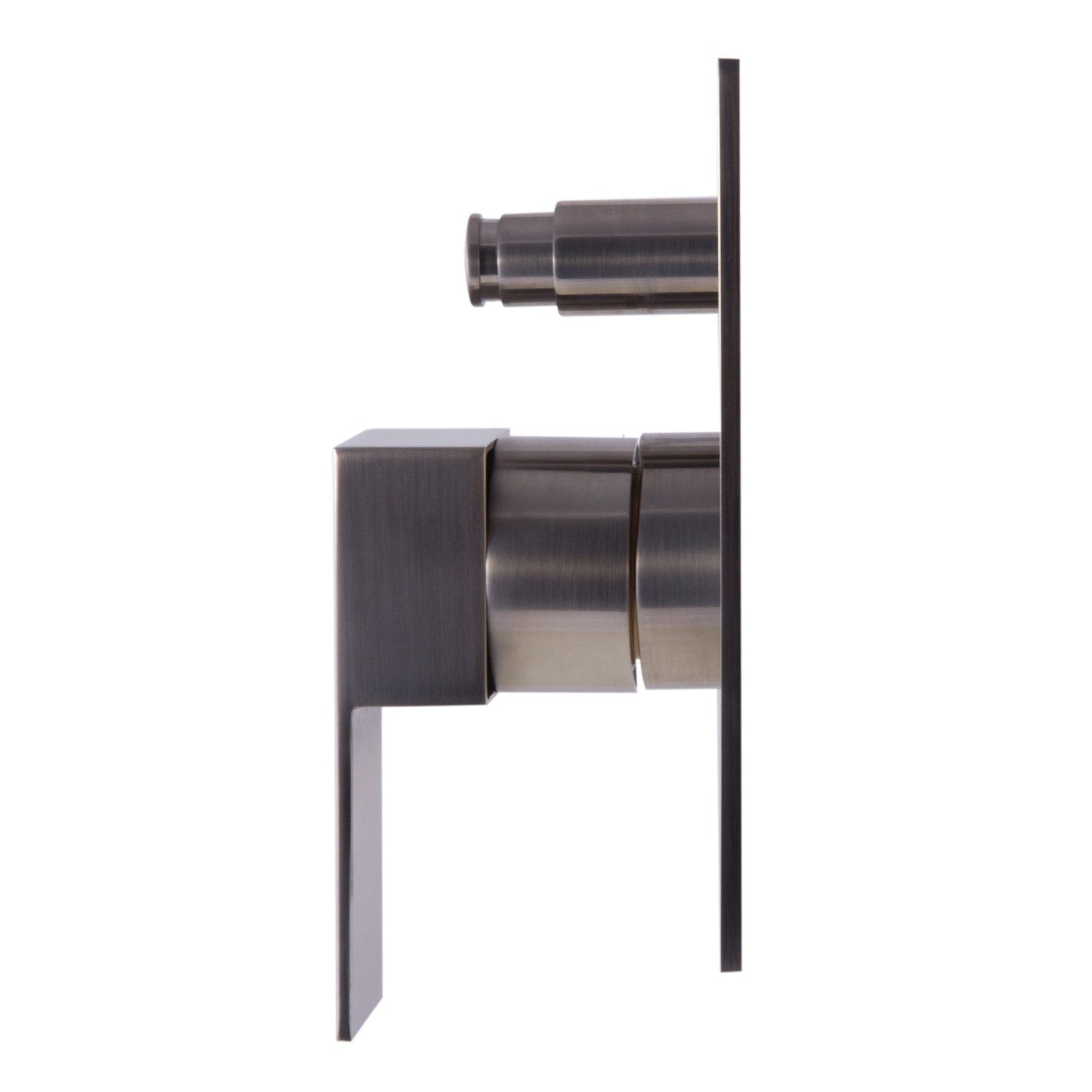 ALFI Brand AB6801-BN Square Brushed Nickel Pressure Balanced Shower Mixer With Diverter