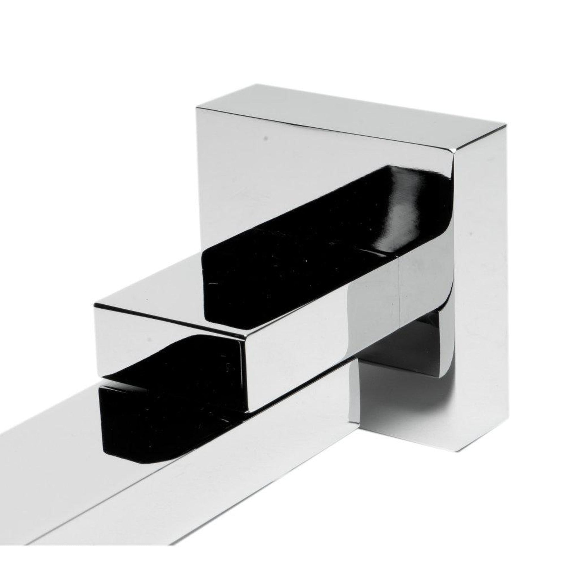 ALFI Brand AB7701-PC Polished Chrome Wall-Mounted Solid Brass Square Foldable Tub Spout
