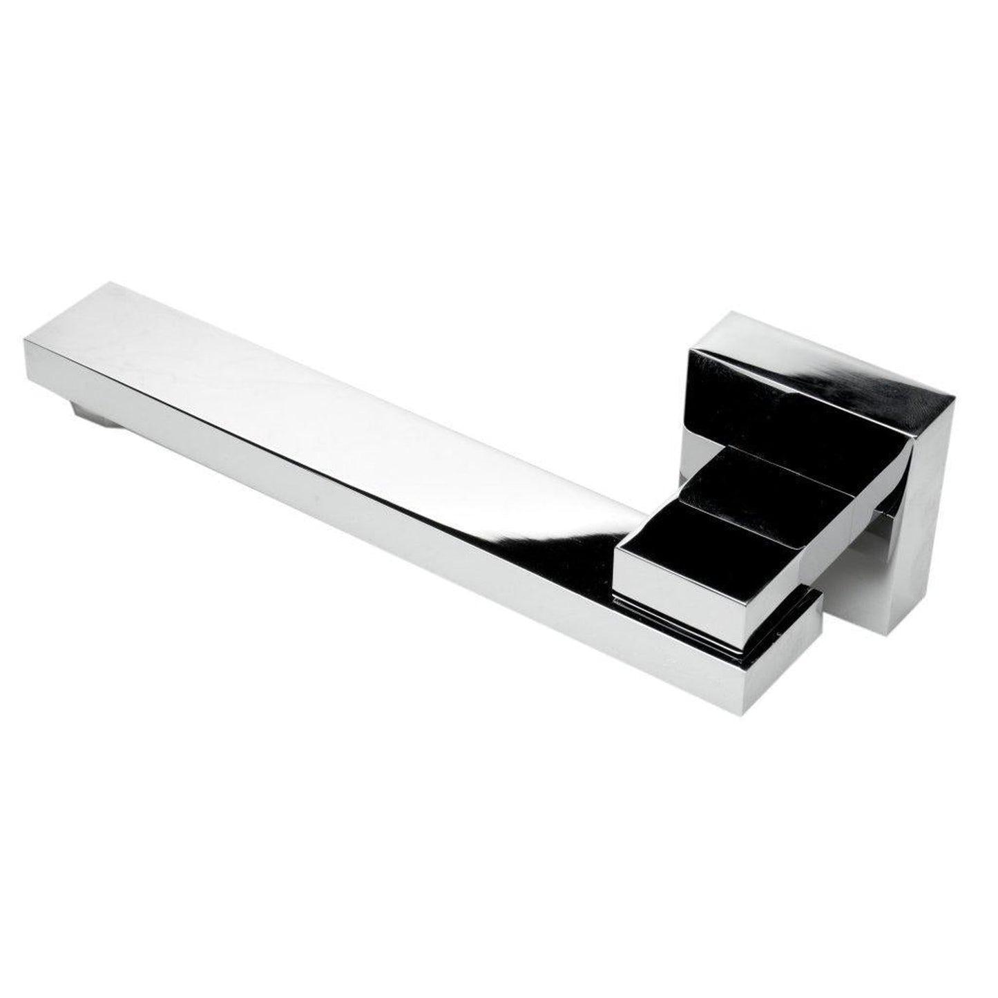 ALFI Brand AB7701-PC Polished Chrome Wall-Mounted Solid Brass Square Foldable Tub Spout