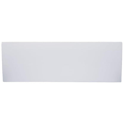 ALFI Brand AB8859 67" One Person Freestanding White Rectangle Acrylic Soaking Bathtub