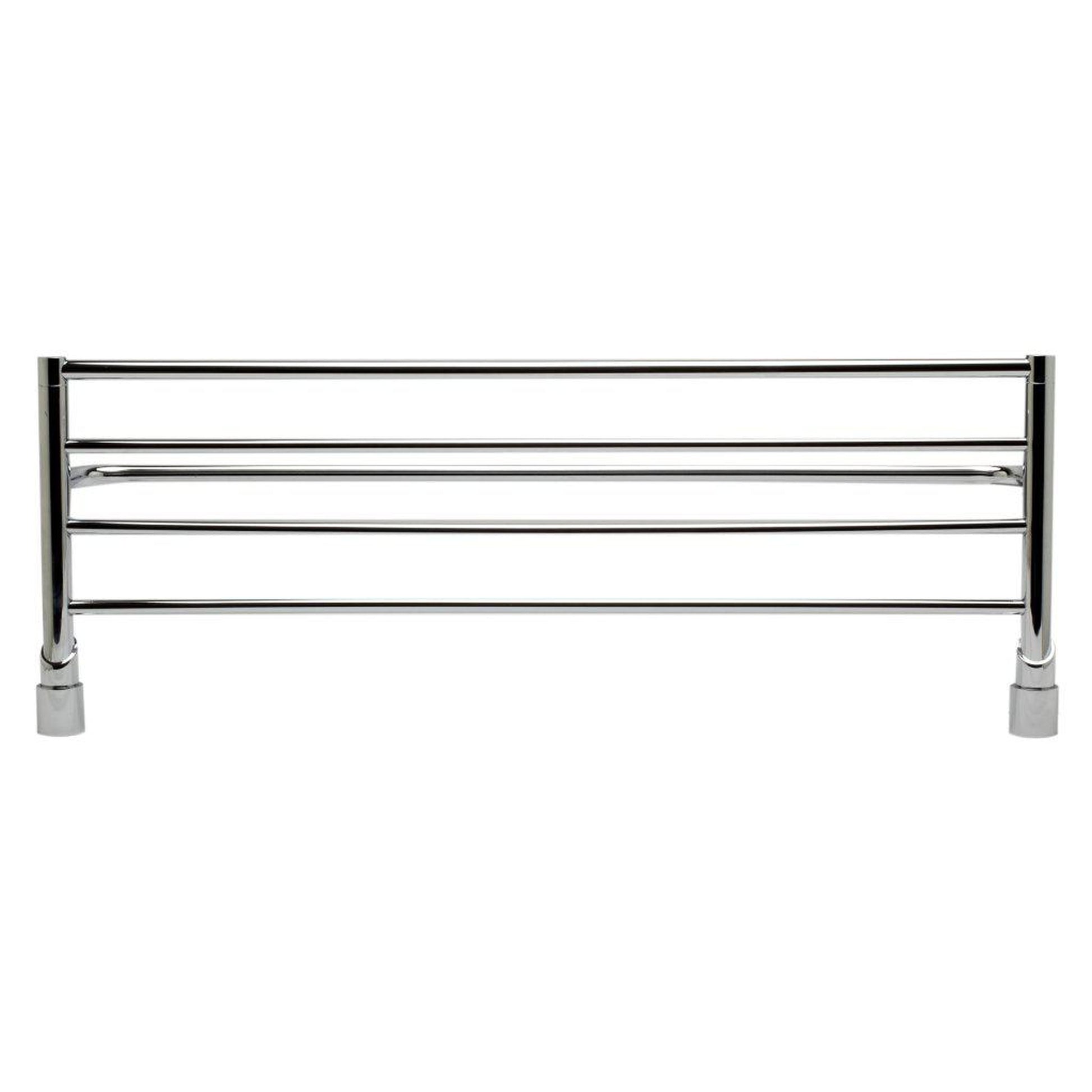 ALFI Brand AB9523 24" Polished Chrome Towel Bar & Shelf Bathroom Accessory