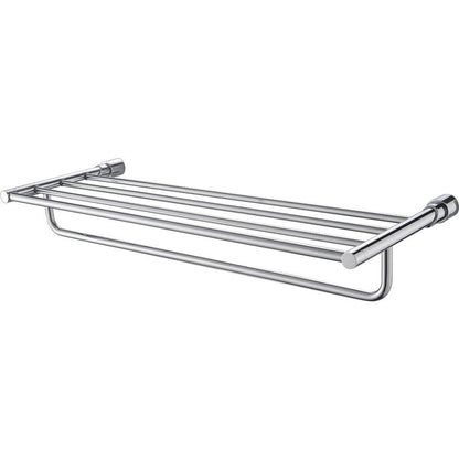 ALFI Brand AB9523 24" Polished Chrome Towel Bar & Shelf Bathroom Accessory