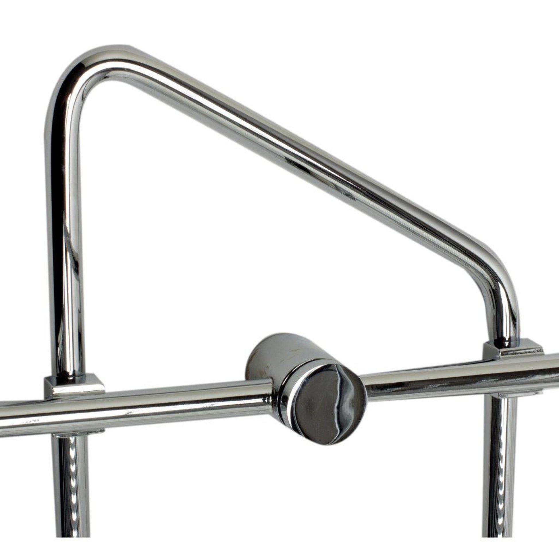 ALFI Brand AB9532 Polished Chrome Corner Mounted Double Basket Shower Shelf Bathroom Accessory