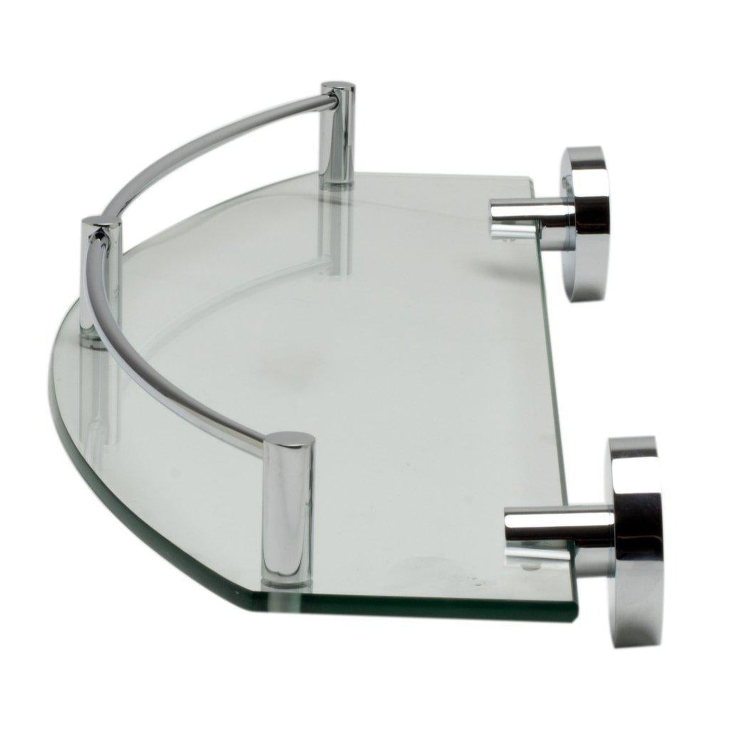 ALFI Brand AB9547 Polished Chrome Wall-Mounted Glass Shower Shelf Bathroom Accessory