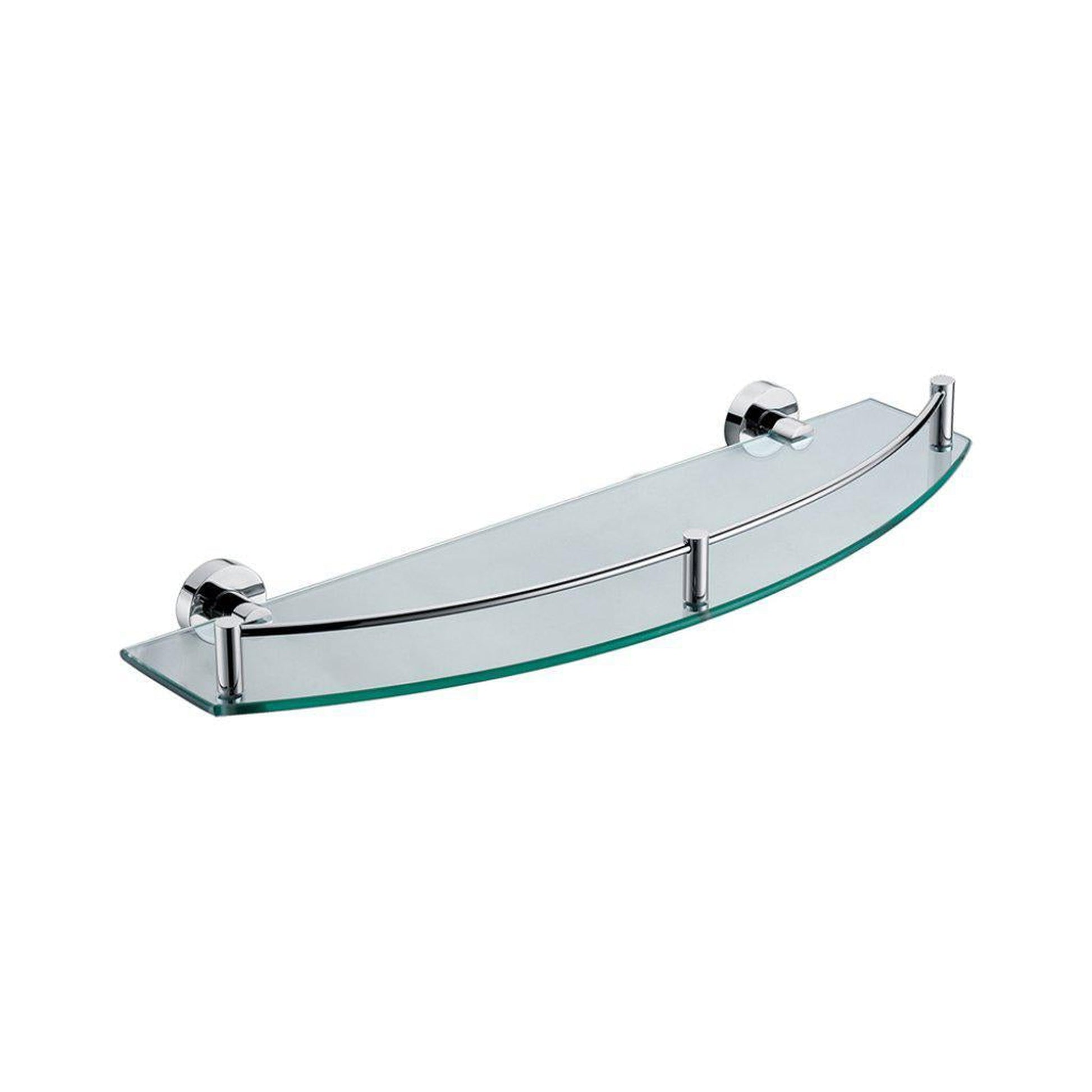 ALFI Brand AB9547 Polished Chrome Wall-Mounted Glass Shower Shelf Bathroom Accessory