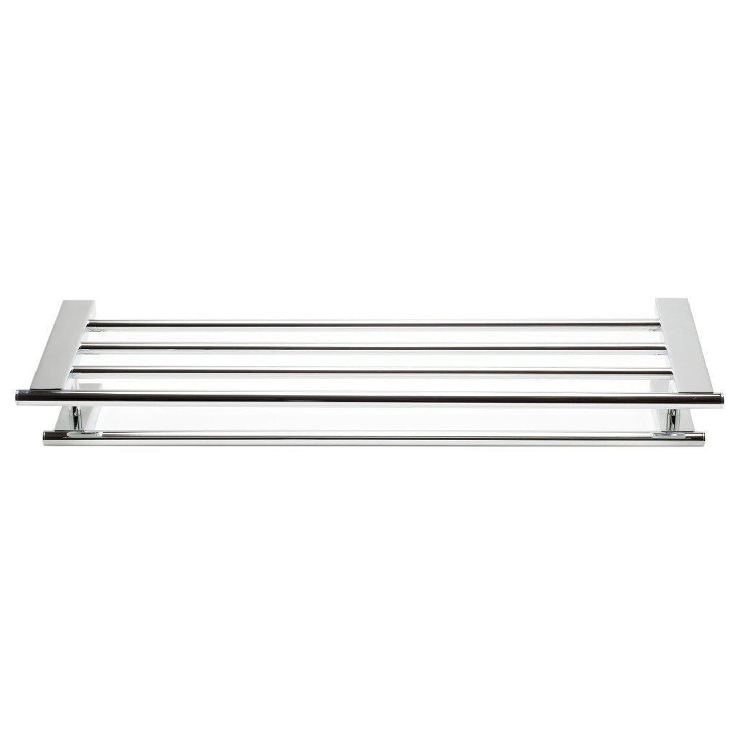 ALFI Brand AB9564-PC 26" Polished Chrome Wall-Mounted Towel Bar & Shelf Bathroom Accessory