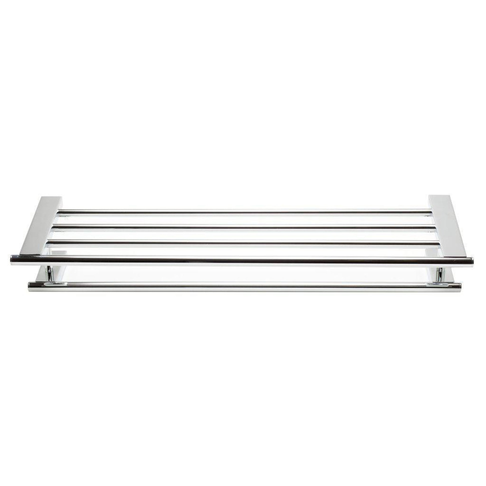 ALFI Brand AB9564-PC 26" Polished Chrome Wall-Mounted Towel Bar & Shelf Bathroom Accessory