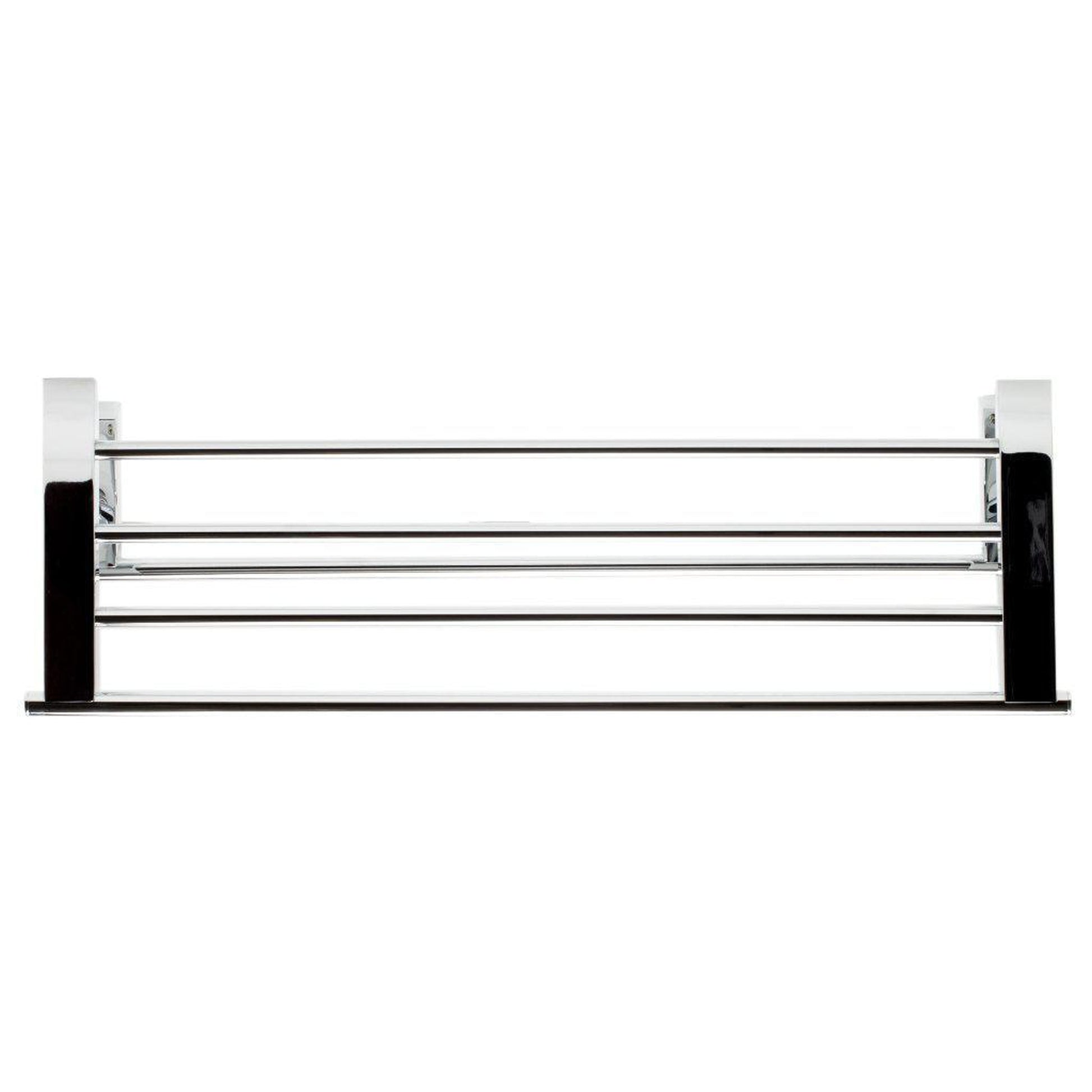ALFI Brand AB9564-PC 26" Polished Chrome Wall-Mounted Towel Bar & Shelf Bathroom Accessory
