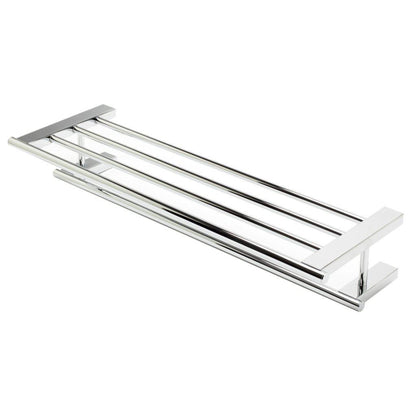 ALFI Brand AB9564-PC 26" Polished Chrome Wall-Mounted Towel Bar & Shelf Bathroom Accessory