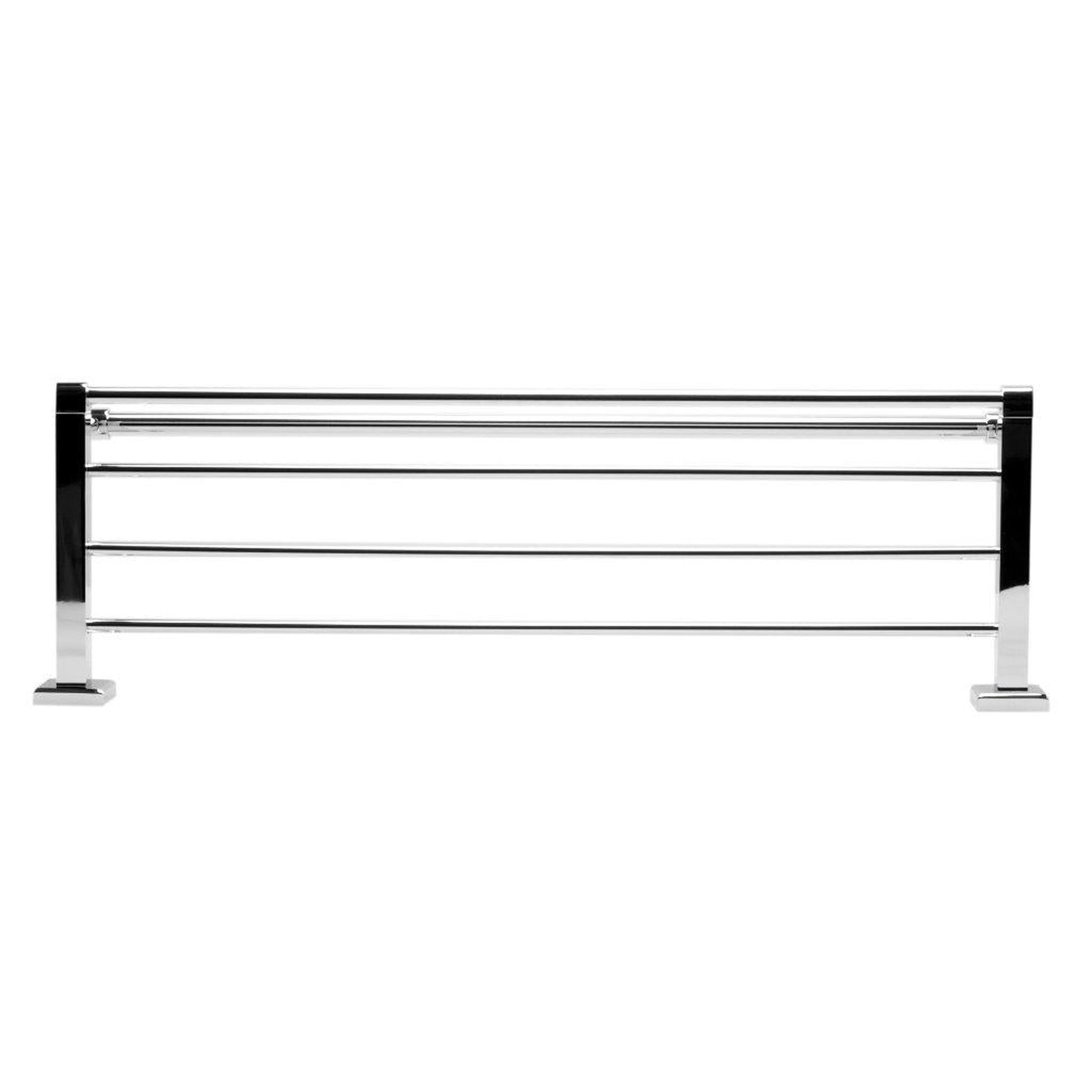 ALFI Brand AB9596 24" Polished Chrome Towel Bar & Shelf Bathroom Accessory