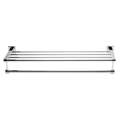 ALFI Brand AB9596 24" Polished Chrome Towel Bar & Shelf Bathroom Accessory