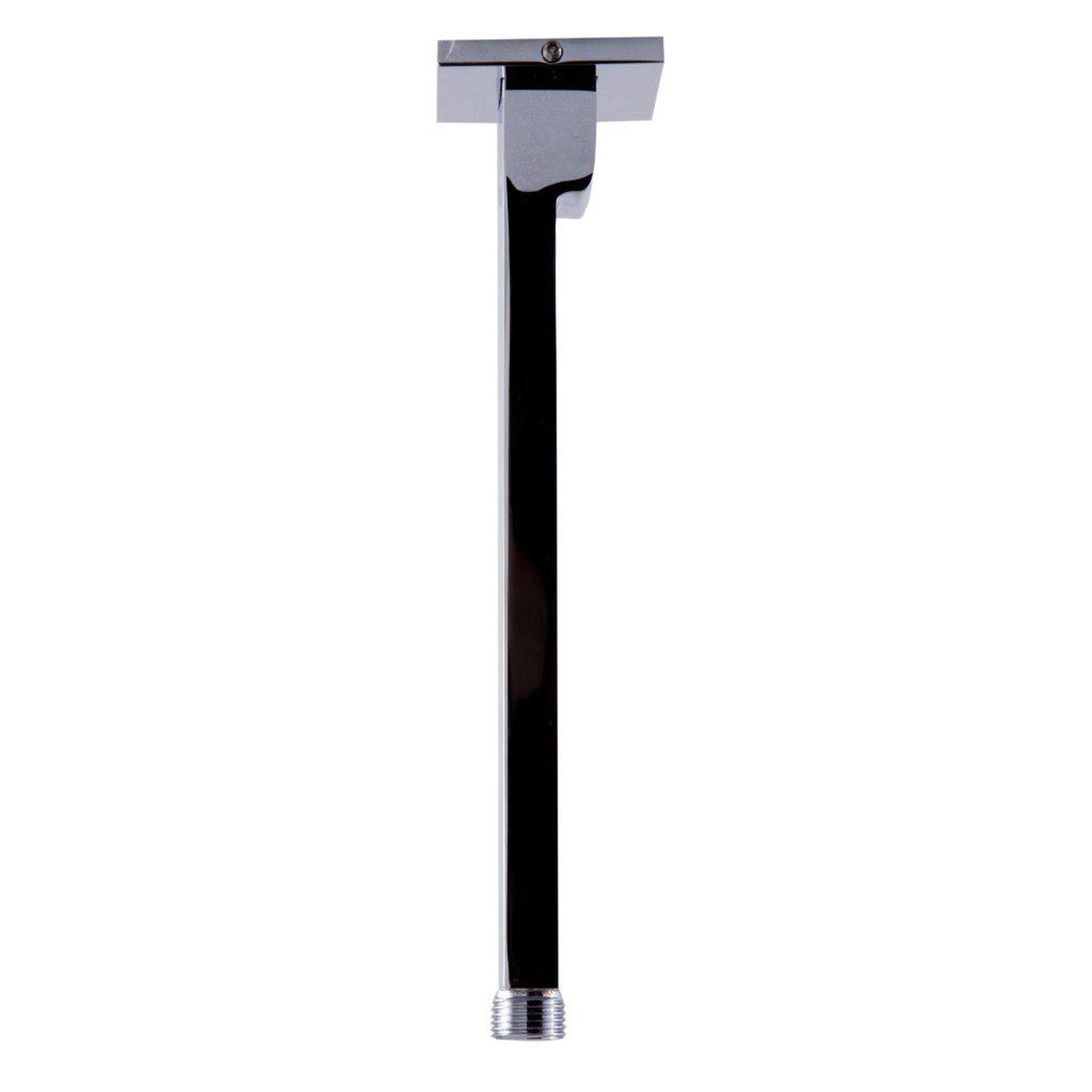ALFI Brand AB9SC-PC 9" Polished Chrome Ceiling Mounted Square Solid Brass Shower Arm