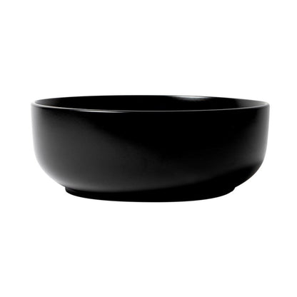 ALFI Brand ABC907-BM 16" Black Matte Above Mount Round Ceramic Bathroom Sink